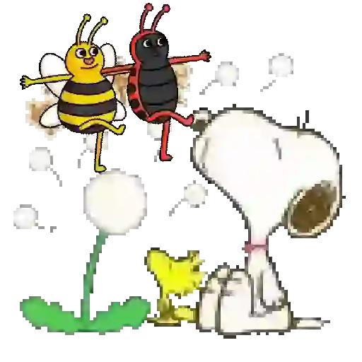 Snoopy en primavera 🌺🌻