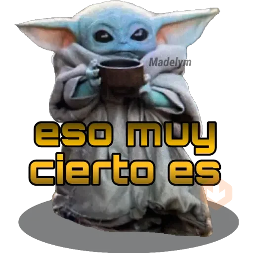 Baby Yoda Tacita💜 sticker 17