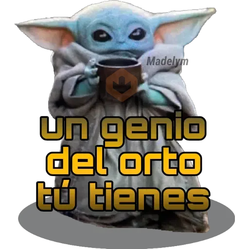 Baby Yoda Tacita💜 sticker 12
