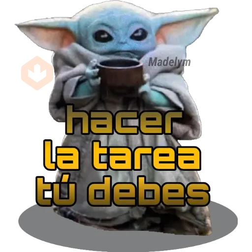 Baby Yoda Tacita💜 sticker 25