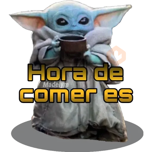 Baby Yoda Tacita💜 sticker 16