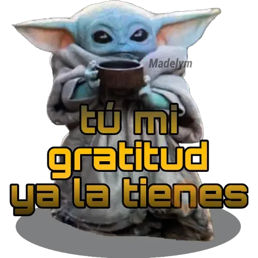 Baby Yoda Tacita💜 sticker 21