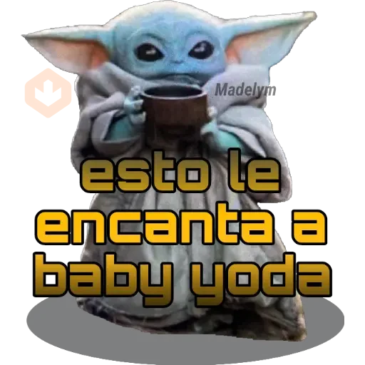 Baby Yoda Tacita💜 sticker 20