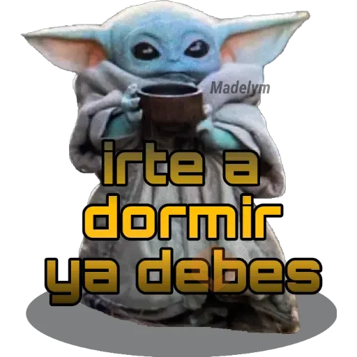 Baby Yoda Tacita💜 sticker 14