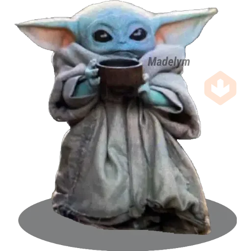Baby Yoda Tacita💜 sticker 19