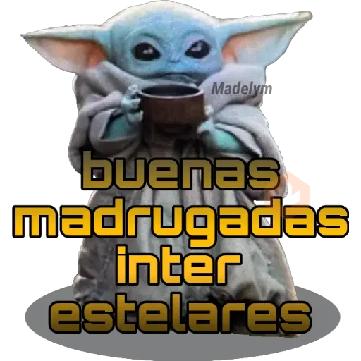 Baby Yoda Tacita💜 sticker 11