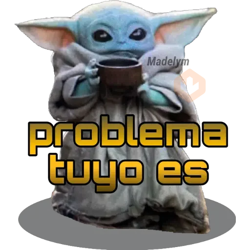 Baby Yoda Tacita💜 sticker 29