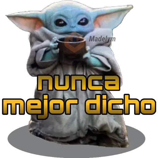 Baby Yoda Tacita💜 sticker 28