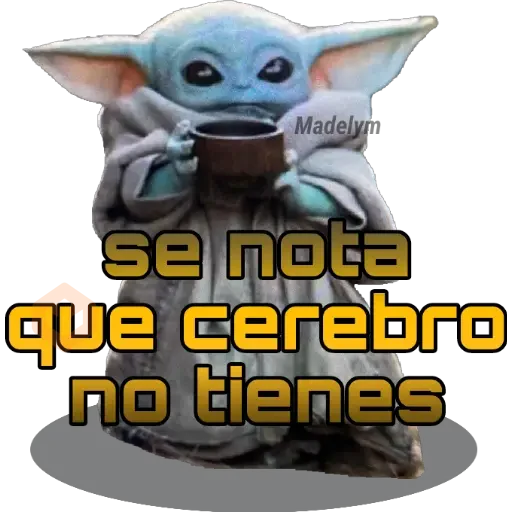 Baby Yoda Tacita💜 sticker 15