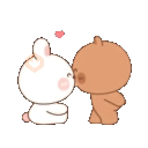 Amor Kana y Kaki 🤍🤎 sticker 14