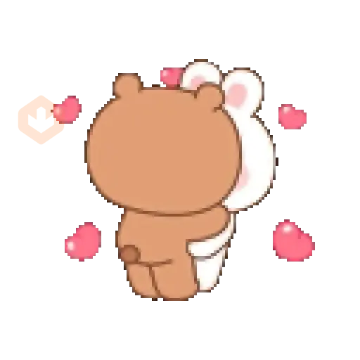 Amor Kana y Kaki 🤍🤎 sticker 15