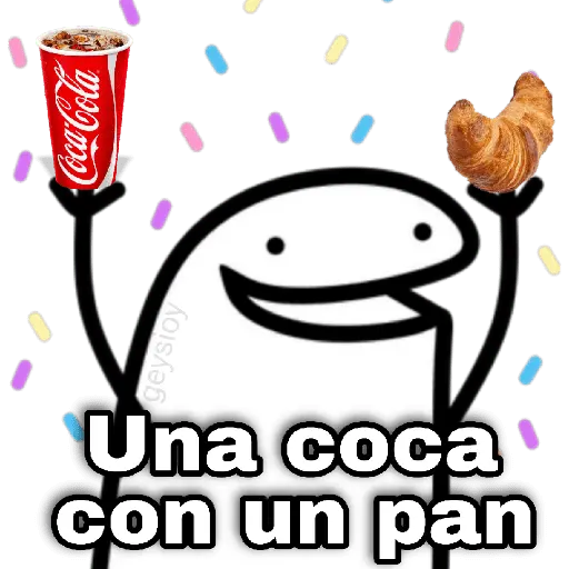 Una coca con pan 🥐🥤Flork😋