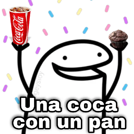 Una coca con pan 🥐🥤Flork😋