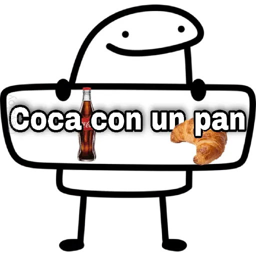Una coca con pan 🥐🥤Flork😋