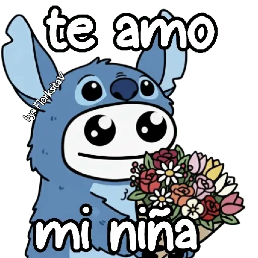 FLORK Stitch y su novia 💙🩷✨