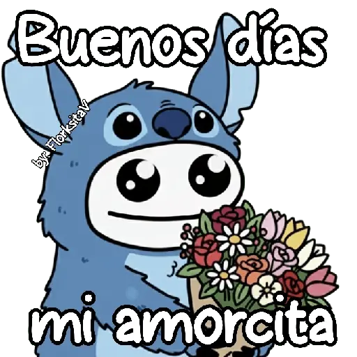 FLORK Stitch y su novia 💙🩷✨