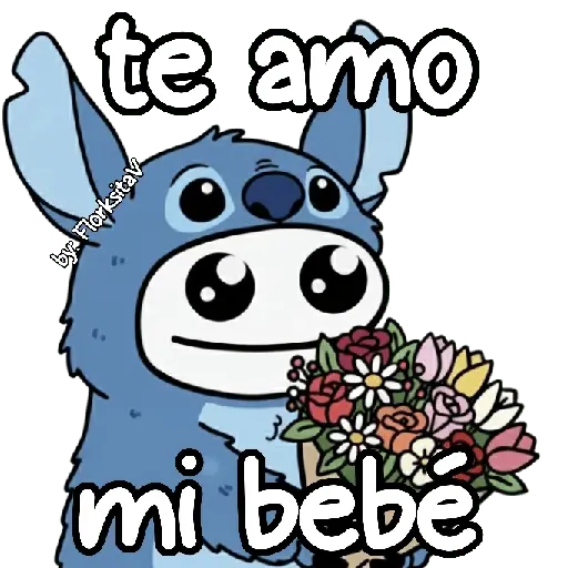FLORK Stitch y su novia 💙🩷✨