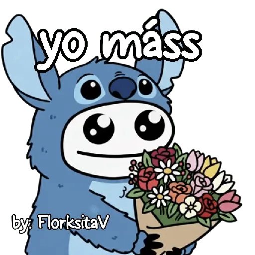 FLORK Stitch y su novia 💙🩷✨