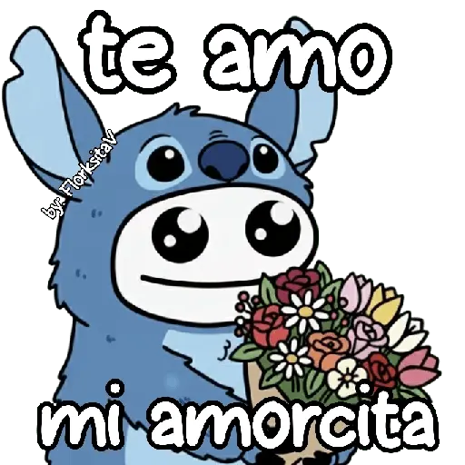 FLORK Stitch y su novia 💙🩷✨