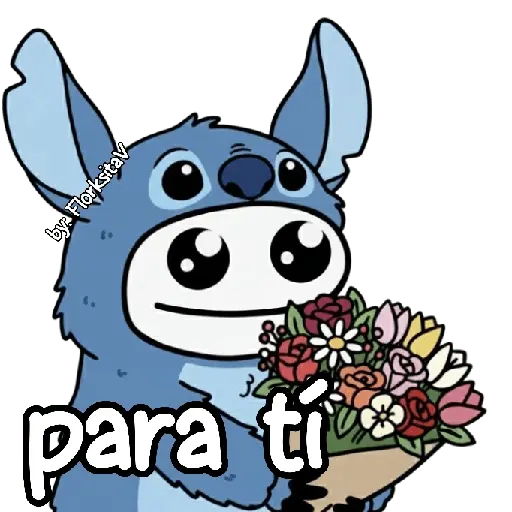 FLORK Stitch y su novia 💙🩷✨