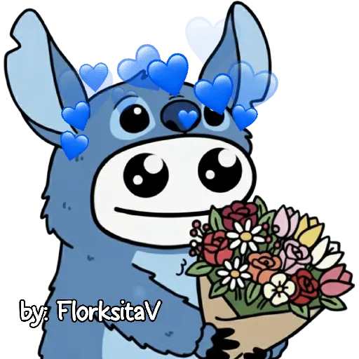 FLORK Stitch y su novia 💙🩷✨