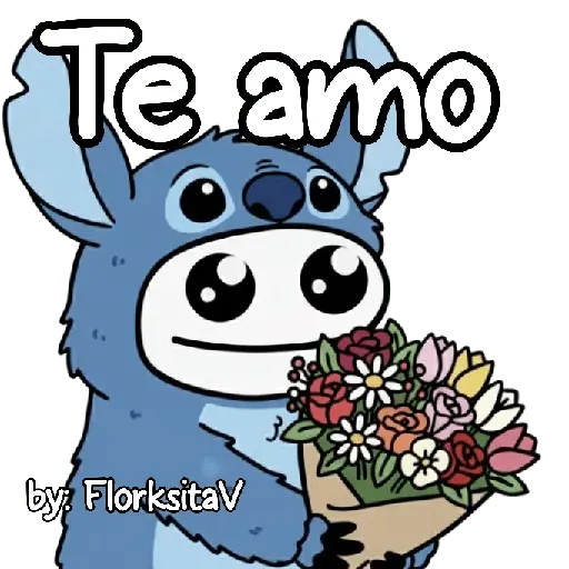 FLORK Stitch y su novia 💙🩷✨