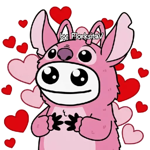 FLORK Stitch y su novia 💙🩷✨