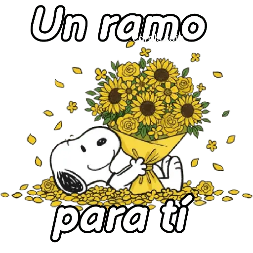 🌻Snoopy flores amarillas 🌼🌻