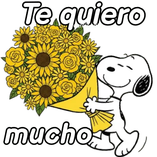 🌻Snoopy flores amarillas 🌼🌻