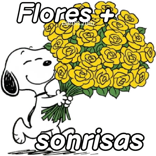 🌻Snoopy flores amarillas 🌼🌻