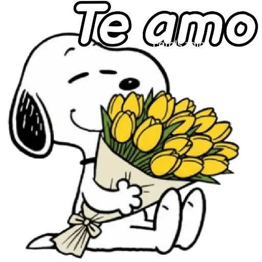 🌻Snoopy flores amarillas 🌼🌻