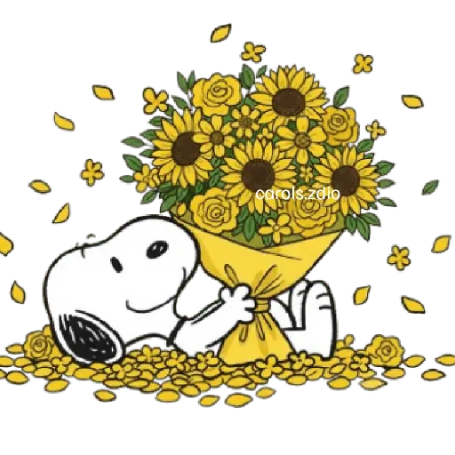 🌻Snoopy flores amarillas 🌼🌻