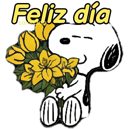 🌻Snoopy flores amarillas 🌼🌻
