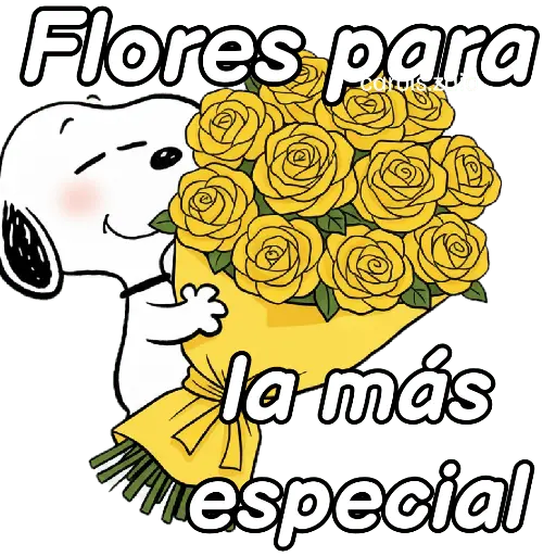 🌻Snoopy flores amarillas 🌼🌻