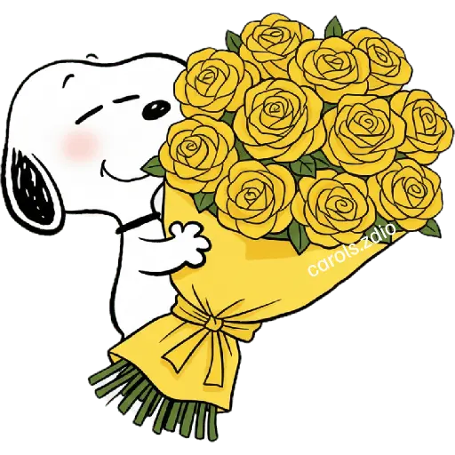 🌻Snoopy flores amarillas 🌼🌻