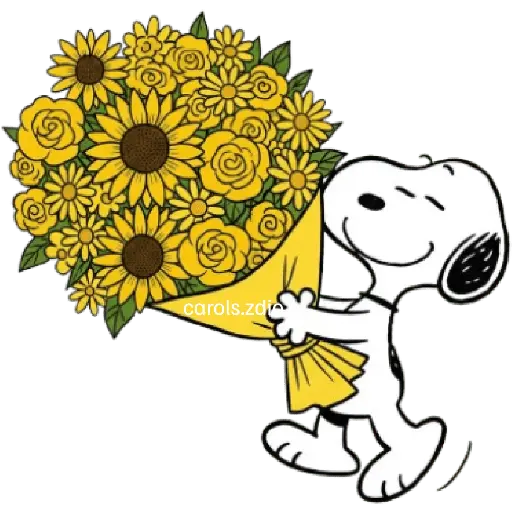 🌻Snoopy flores amarillas 🌼🌻