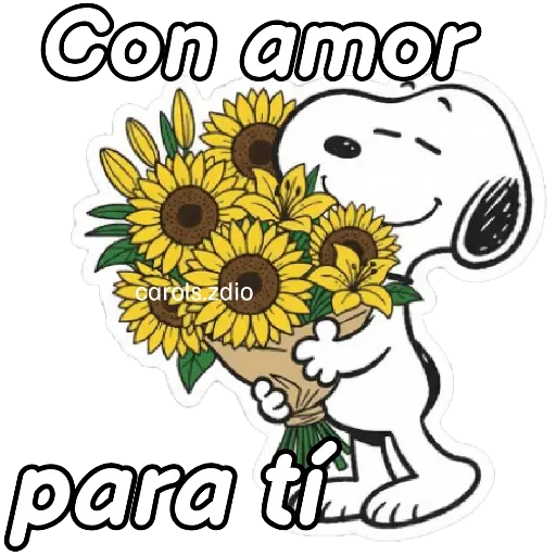 🌻Snoopy flores amarillas 🌼🌻