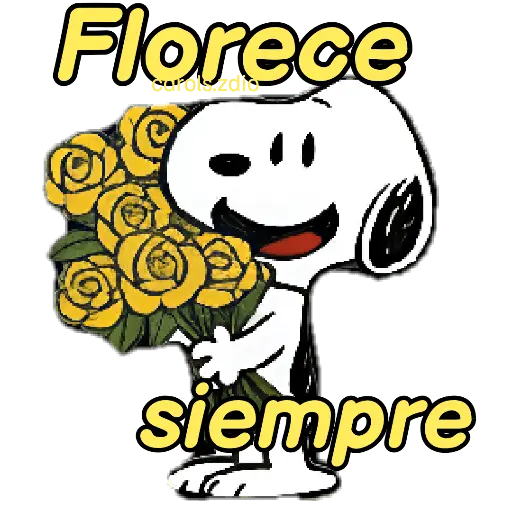 🌻Snoopy flores amarillas 🌼🌻
