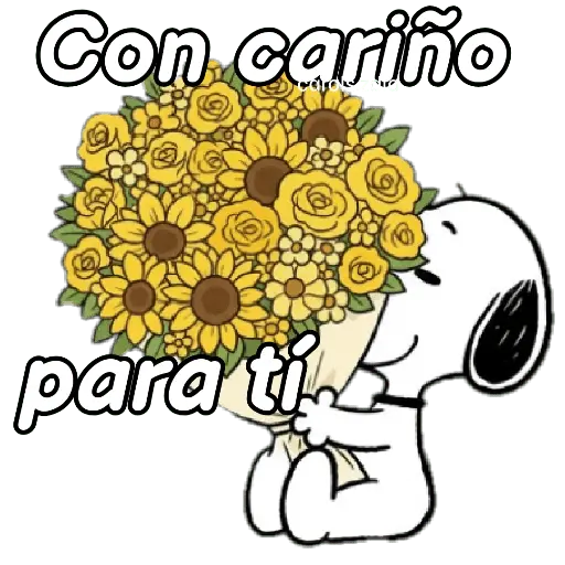 🌻Snoopy flores amarillas 🌼🌻