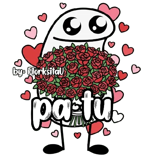 Flork con ramo 😃🩷