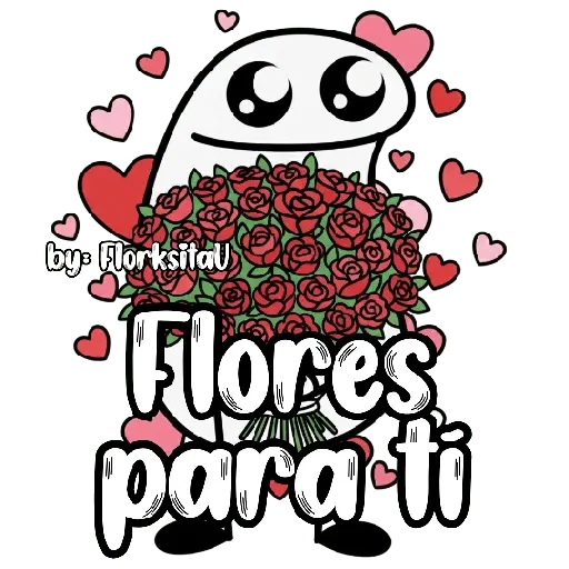 Flork con ramo 😃🩷