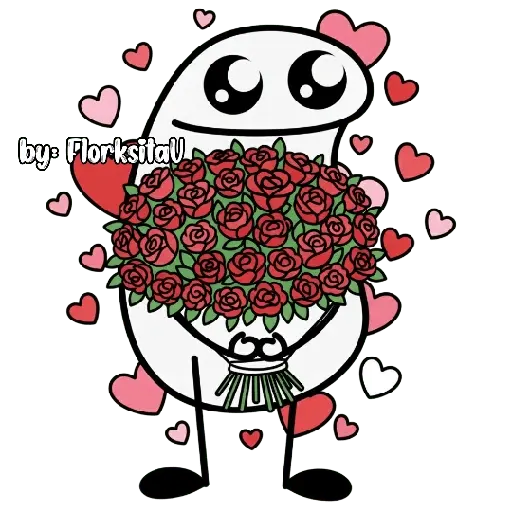 Flork con ramo 😃🩷