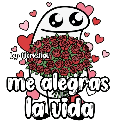 Flork con ramo 😃🩷