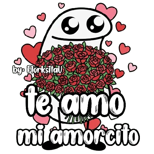 Flork con ramo 😃🩷