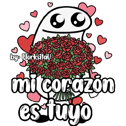 Flork con ramo 😃🩷