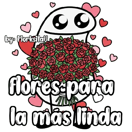 Flork con ramo 😃🩷