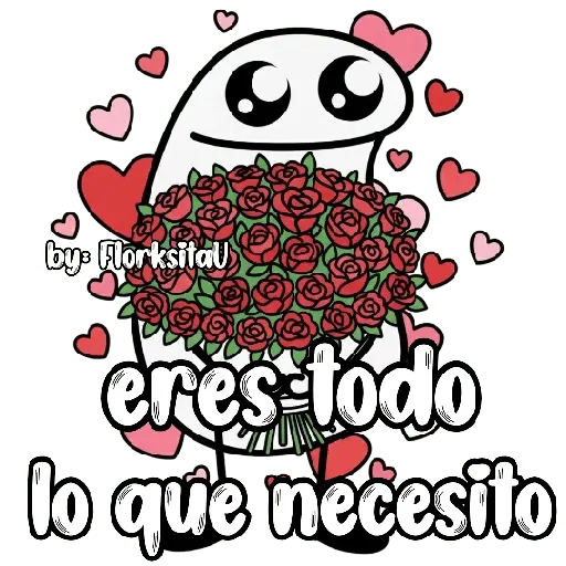 Flork con ramo 😃🩷