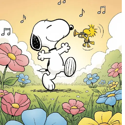 🦴 Snoopy feliz 🐶🐾🏡