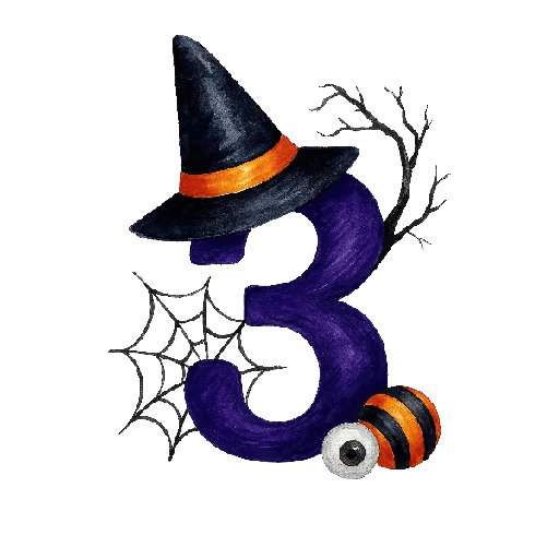 🧟 Halloween números 123 🦇 preview