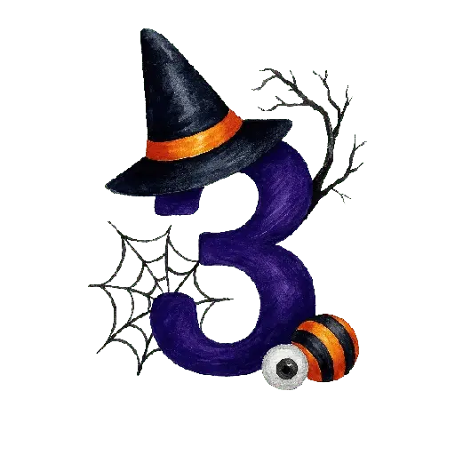 🧟 Halloween números 123 🦇